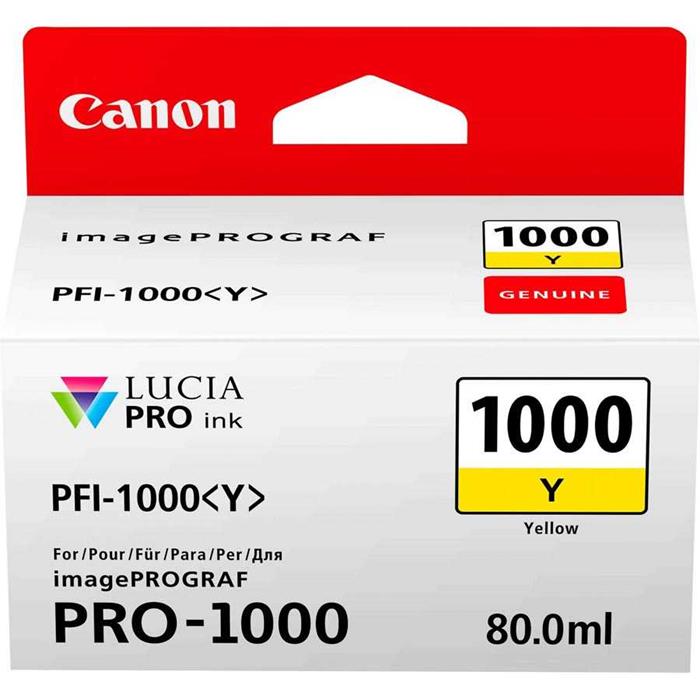 Canon PFI-1000 Y Orjinal Sarı Kartuşu
