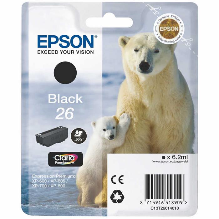 Epson 26-C13T26014020 Orjinal Siyah Kartuşu