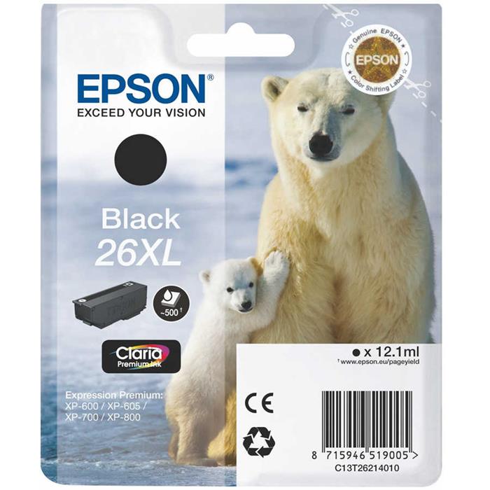 Epson 26XL-C13T26214020 Orjinal Siyah Kartuşu