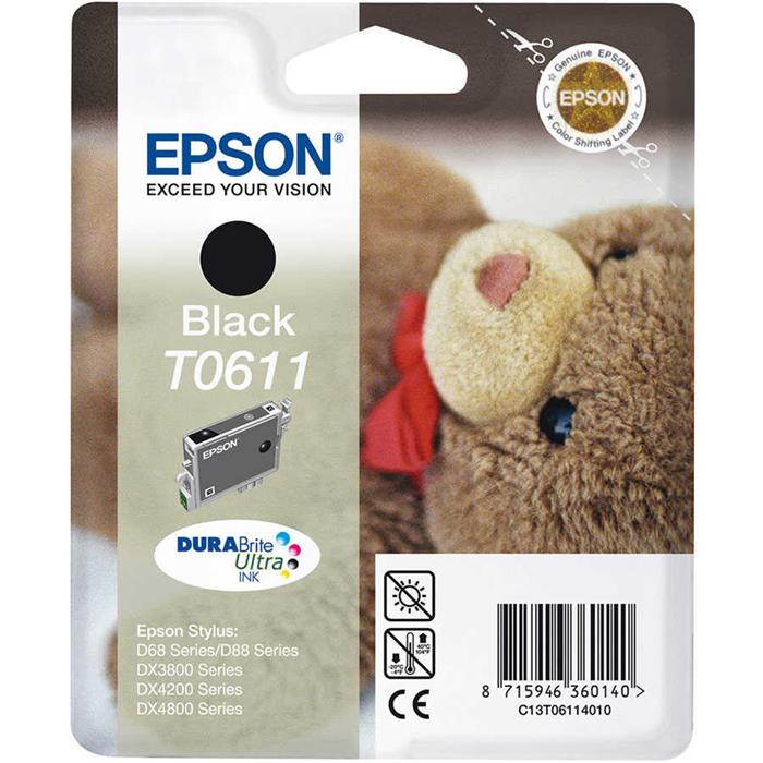 Epson T0611-C13T06114020 Orjinal Siyah Kartuşu