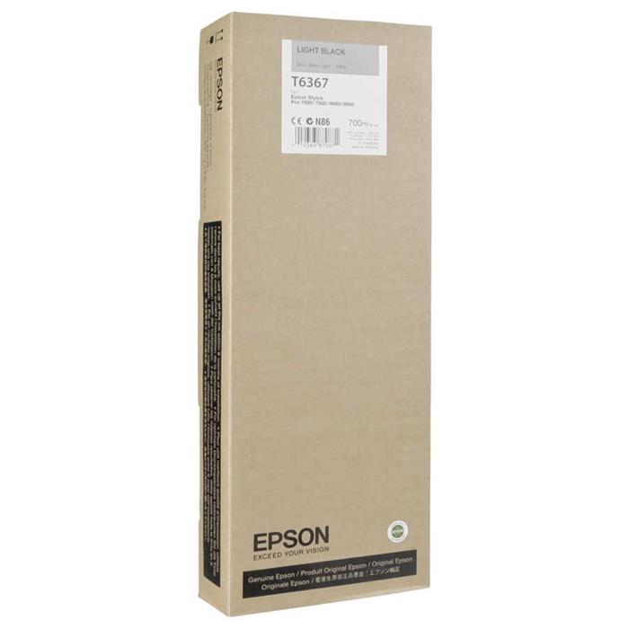 Epson T6367-C13T636700 Orjinal Açık Siyah Kartuş