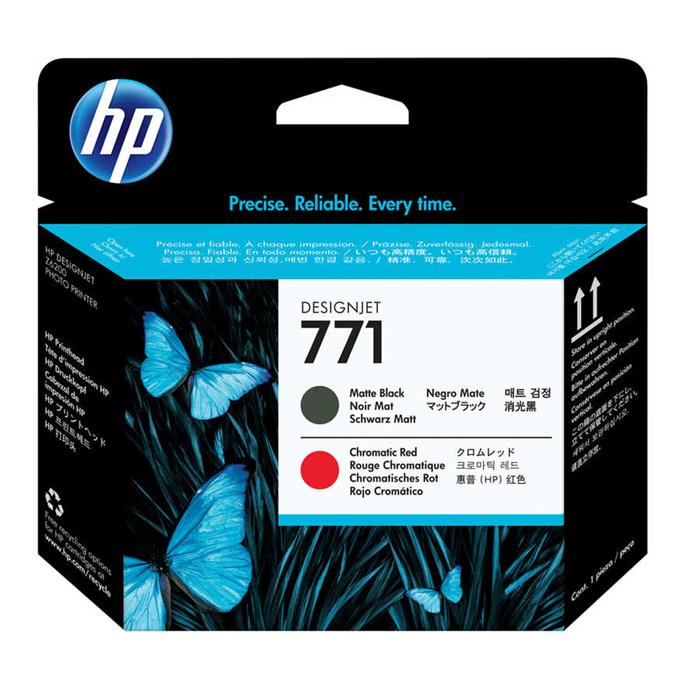 Hp 771-CE017A Mat Siyah-Kromatik Kırmızı Orjinal Baskı Kafası