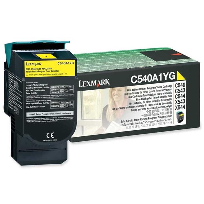 Lexmark C540A1YG-C540 Sarı Orjinal Toneri