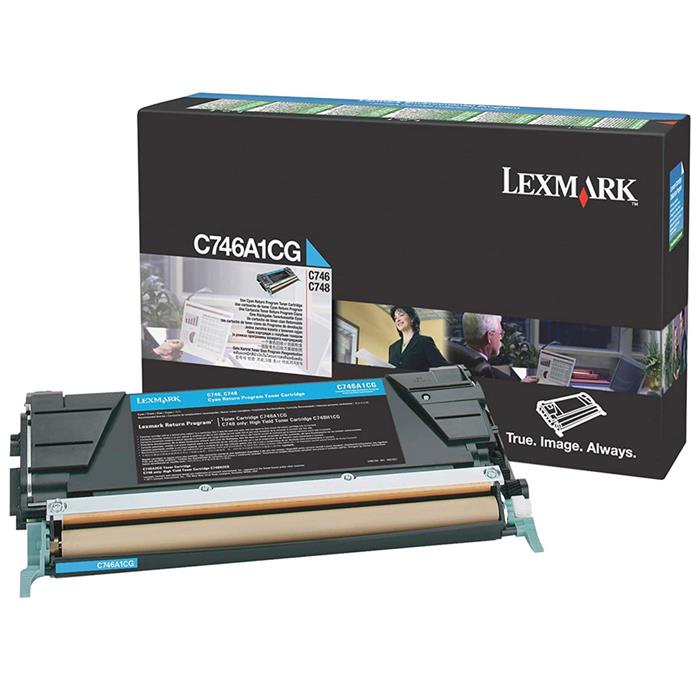 Lexmark C746A1CG-C746 Mavi Orjinal Toneri
