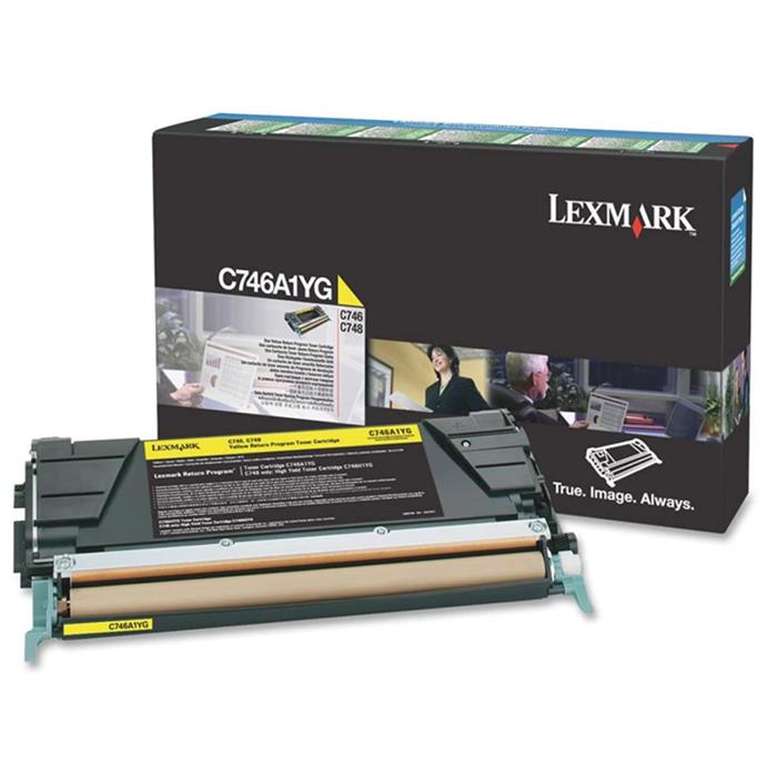 Lexmark C746A1YG-C746 Sarı Orjinal Toneri