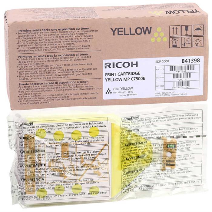 Ricoh Aficio MP-C7500 Orjinal Sarı Fotokopi Toneri
